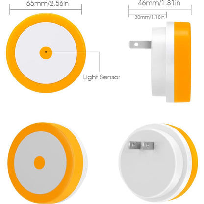 Night Lights Plug into Wall [4Pack], Nightlight with Light Sensors, LED Night Light for Kids Room, Baby Night Light, Bathroom Night Light, Stair Lights, Hallway Light