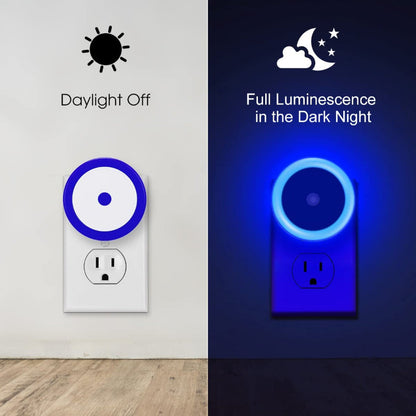 Night Lights Plug into Wall [4Pack], Nightlight with Light Sensors, LED Night Light for Kids Room, Baby Night Light, Bathroom Night Light, Stair Lights, Hallway Light
