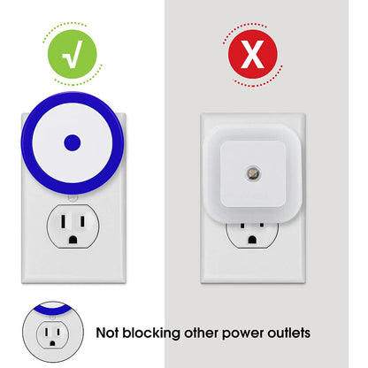 Night Lights Plug into Wall [4Pack], Nightlight with Light Sensors, LED Night Light for Kids Room, Baby Night Light, Bathroom Night Light, Stair Lights, Hallway Light