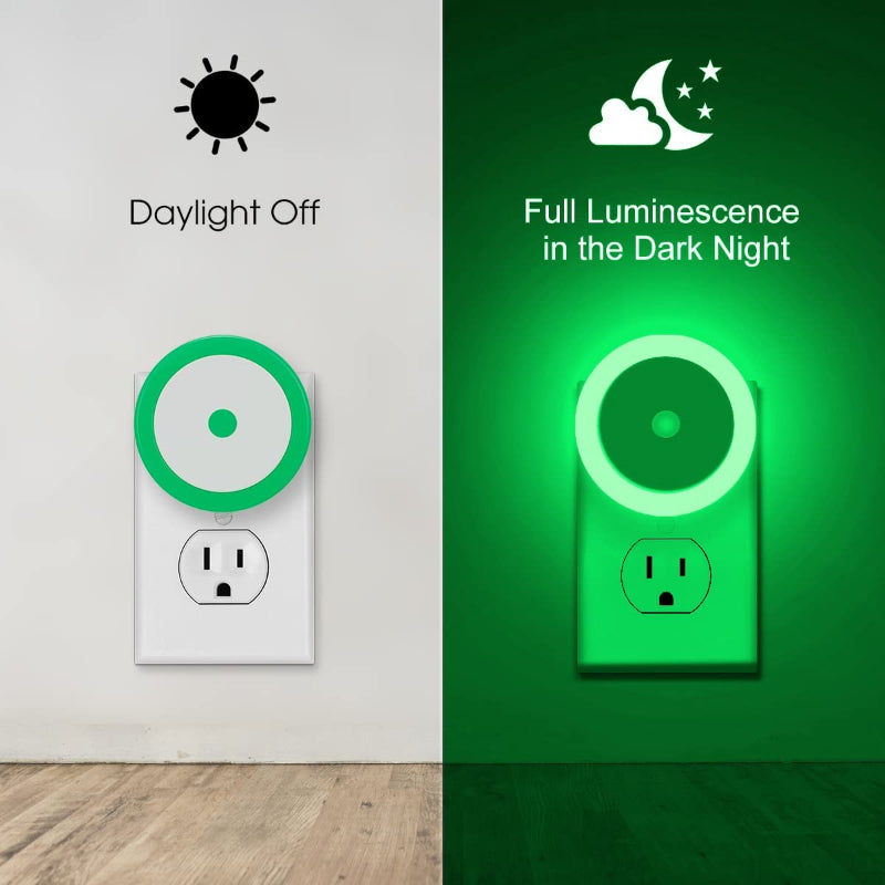 Night Lights Plug into Wall [4Pack], Nightlight with Light Sensors, LED Night Light for Kids Room, Baby Night Light, Bathroom Night Light, Stair Lights, Hallway Light