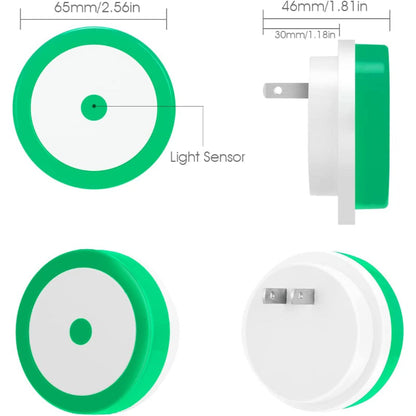 Night Lights Plug into Wall [4Pack], Nightlight with Light Sensors, LED Night Light for Kids Room, Baby Night Light, Bathroom Night Light, Stair Lights, Hallway Light