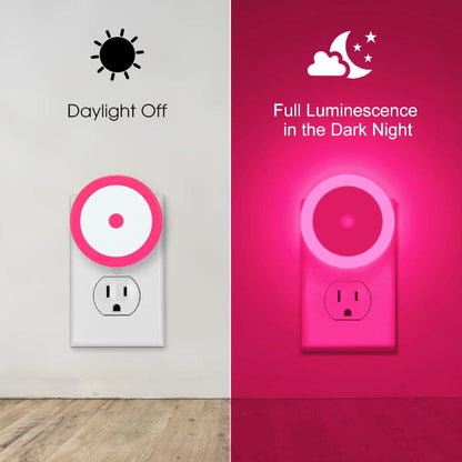 Night Lights Plug into Wall [4Pack], Nightlight with Light Sensors, LED Night Light for Kids Room, Baby Night Light, Bathroom Night Light, Stair Lights, Hallway Light