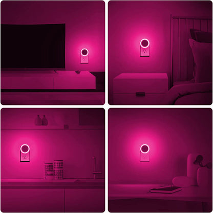 Night Lights Plug into Wall [4Pack], Nightlight with Light Sensors, LED Night Light for Kids Room, Baby Night Light, Bathroom Night Light, Stair Lights, Hallway Light