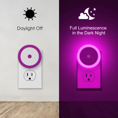 Night Lights Plug into Wall [4Pack], Nightlight with Light Sensors, LED Night Light for Kids Room, Baby Night Light, Bathroom Night Light, Stair Lights, Hallway Light