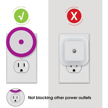 Night Lights Plug into Wall [4Pack], Nightlight with Light Sensors, LED Night Light for Kids Room, Baby Night Light, Bathroom Night Light, Stair Lights, Hallway Light