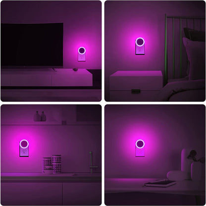 Night Lights Plug into Wall [4Pack], Nightlight with Light Sensors, LED Night Light for Kids Room, Baby Night Light, Bathroom Night Light, Stair Lights, Hallway Light
