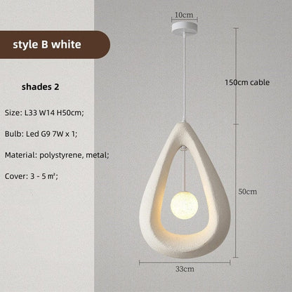 Hollow Triangle Wabi Sabi Pendant Light