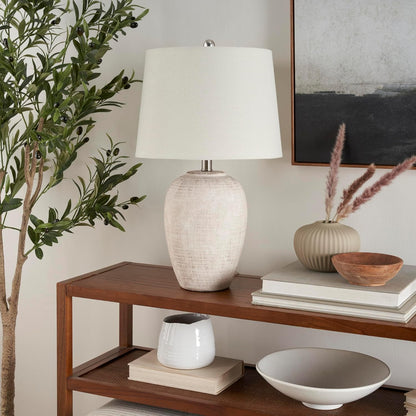 Ceramic Base Table Lamp For Home Decor