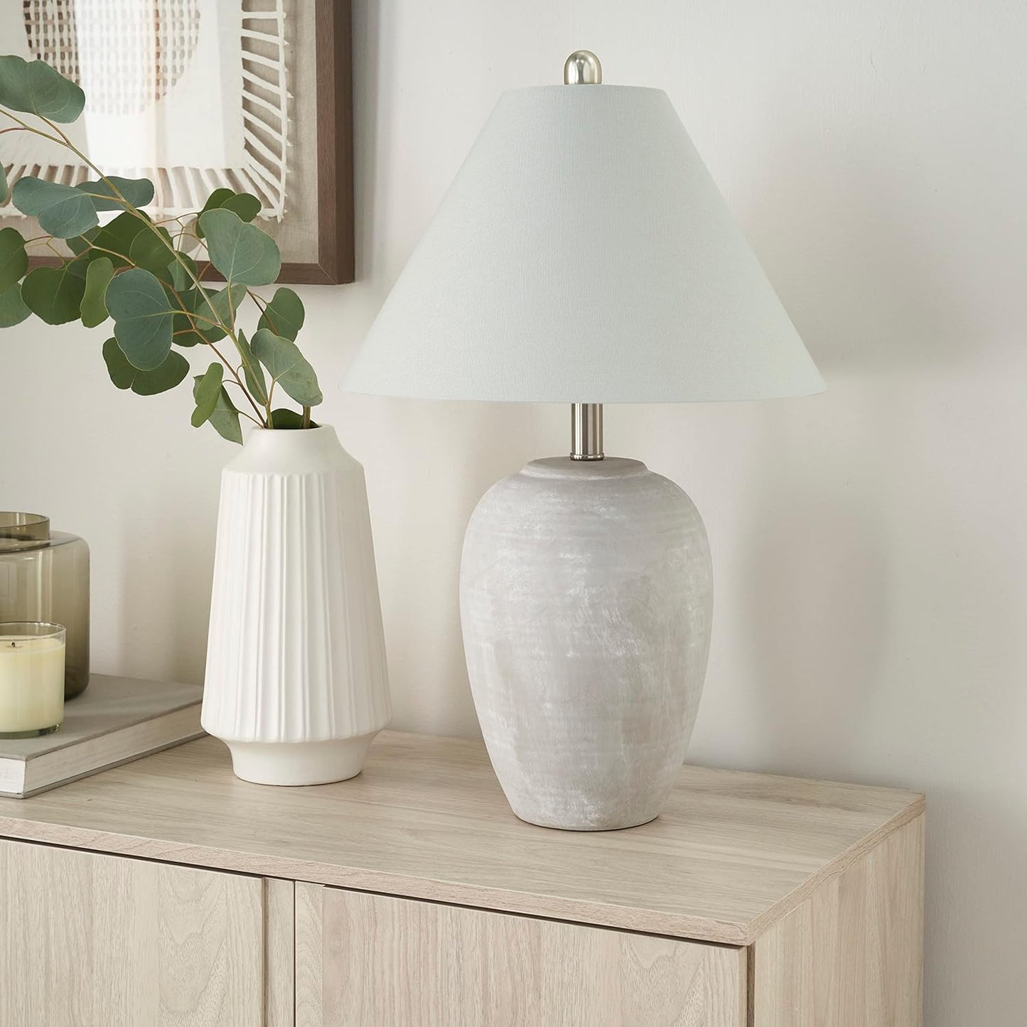 Ceramic Base Table Lamp For Home Decor