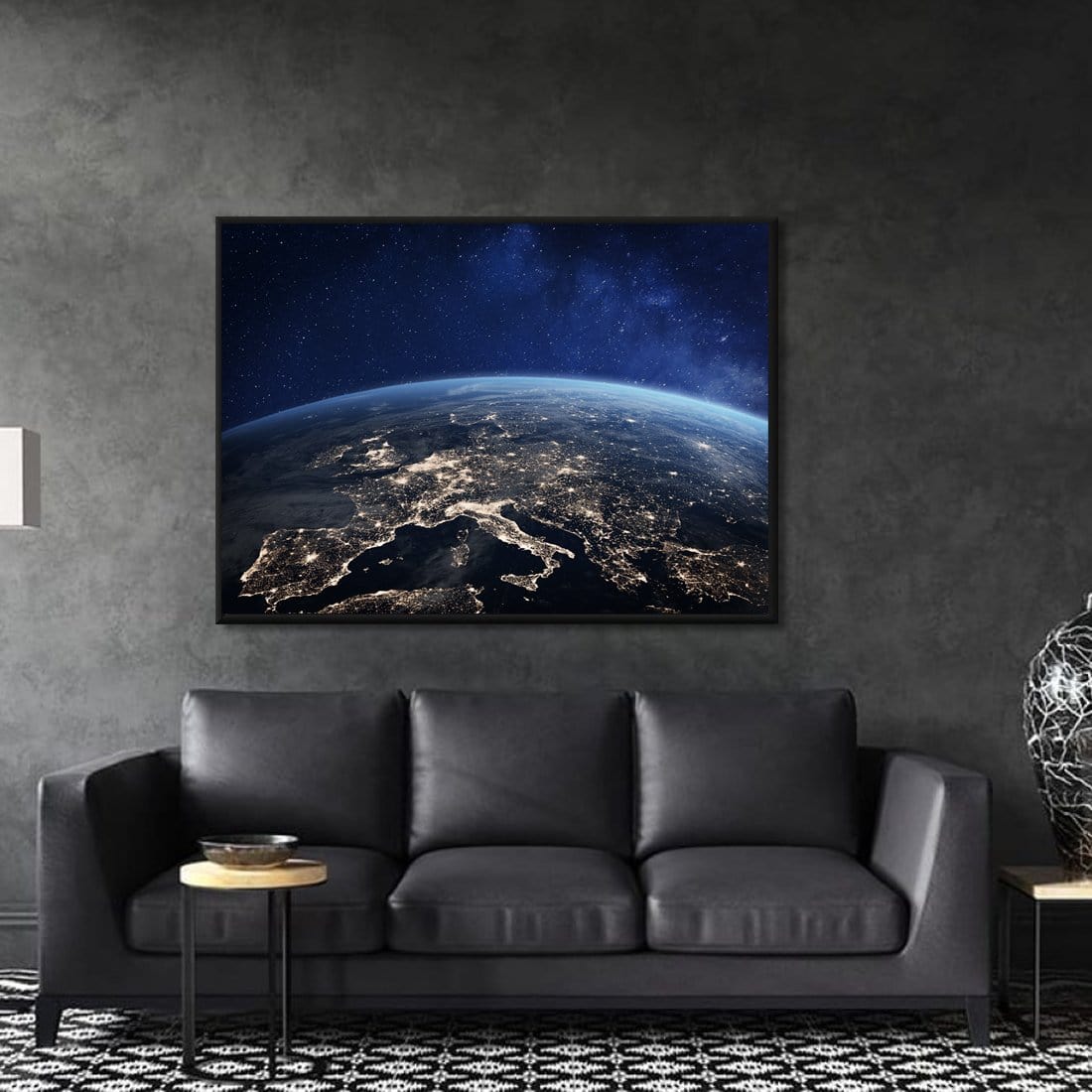 Earth From Above Stretched Canvas