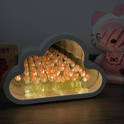 Tulip Cloud Mirror Bedroom Sleeping Table Lamp