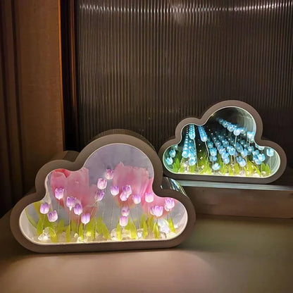 Tulip Cloud Mirror Bedroom Sleeping Table Lamp