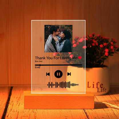 Custom Music Acrylic Glass Decor Gift