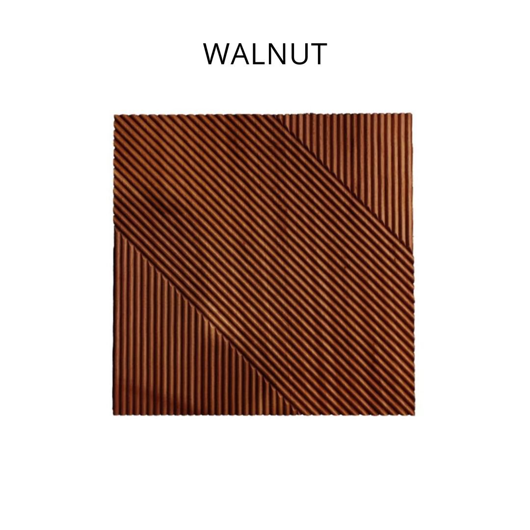 Euclid Stained Wooden Wall Panel