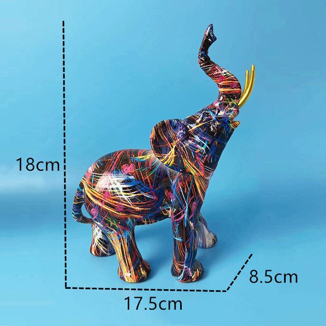 Alpha Elephant Graffiti Sculpture