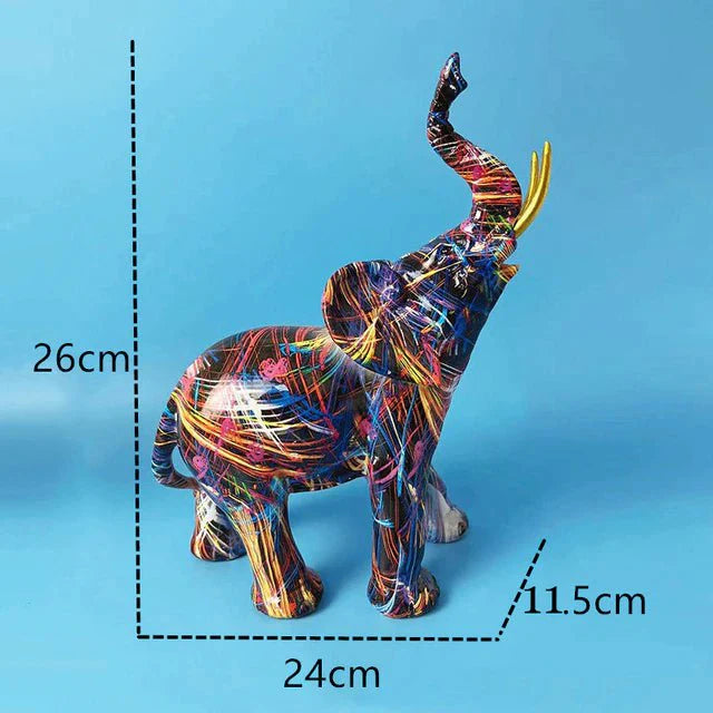 Alpha Elephant Graffiti Sculpture