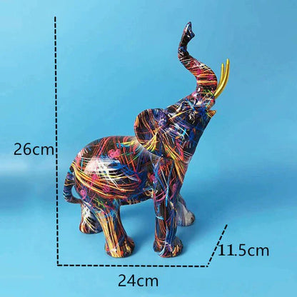 Alpha Elephant Graffiti Sculpture