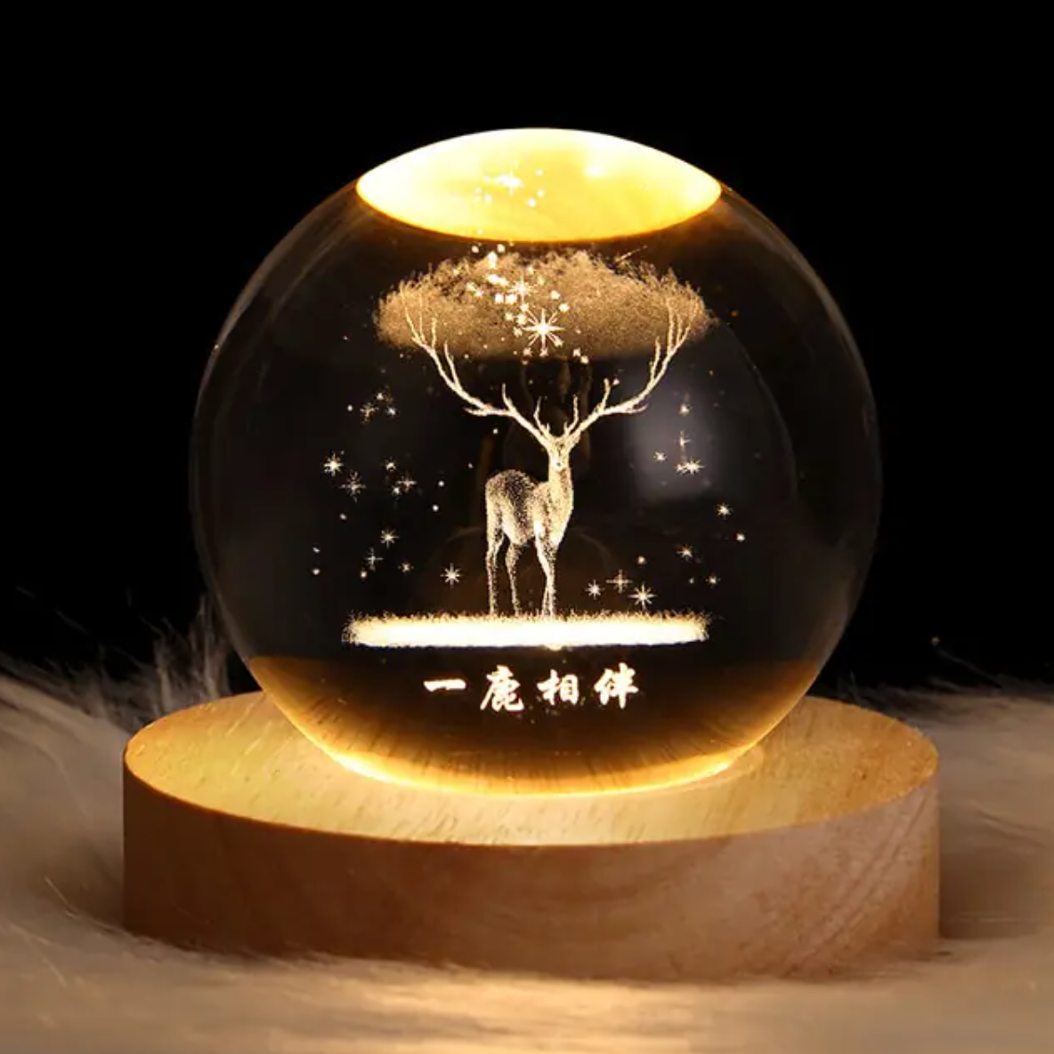 Fascinating Nightlight Decor With Crystal Balls