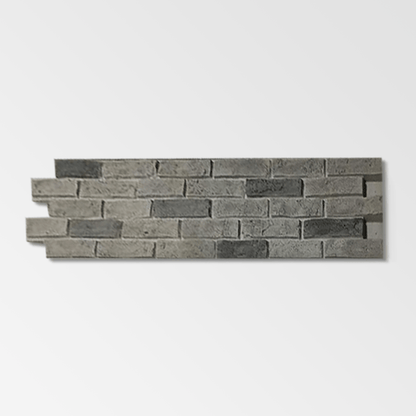 Faux Grey Brick Wall Panel