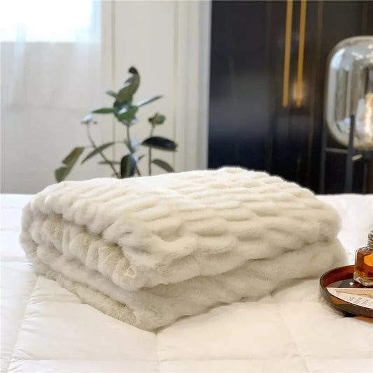 Maurice Faux-Fur Blanket Throw