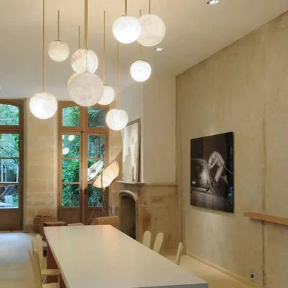 Alabaster Ora Drop Pendant Light