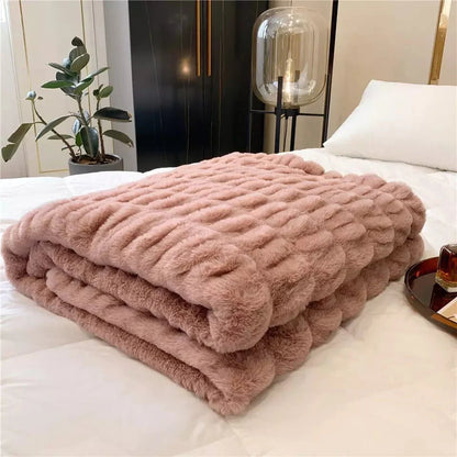 Maurice Faux-Fur Blanket Throw