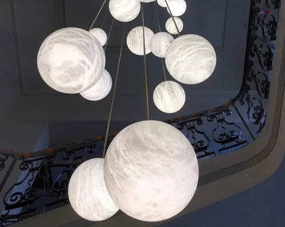 Alabaster Ora Drop Pendant Light