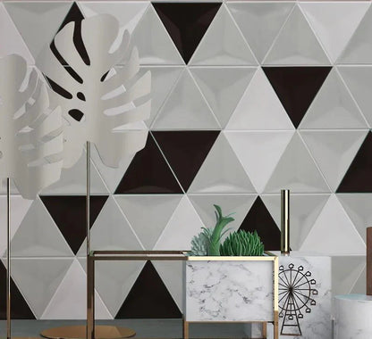 Geometric Tri Mosaic Tiles