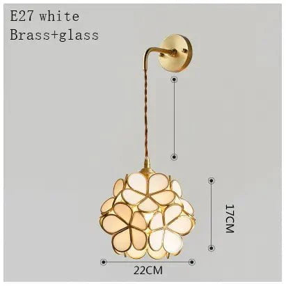 Flora Round Glass Wall Light