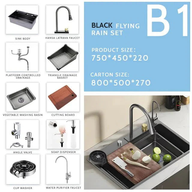 Harmony Black Sink