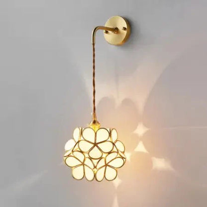 Flora Round Glass Wall Light