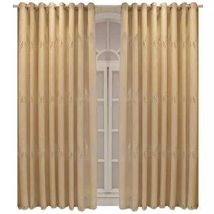 Leaf Woven Lace Curtain