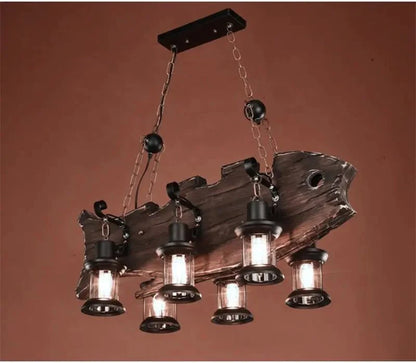 Vintage Fishwood  Chandelier