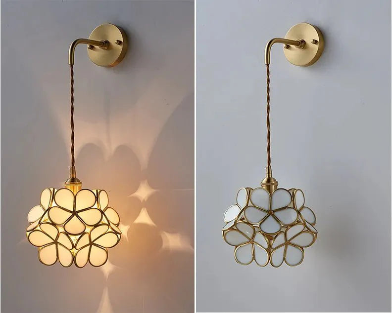 Flora Round Glass Wall Light