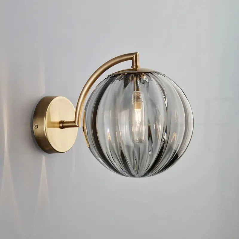 Gusto Round Glass Wall Light