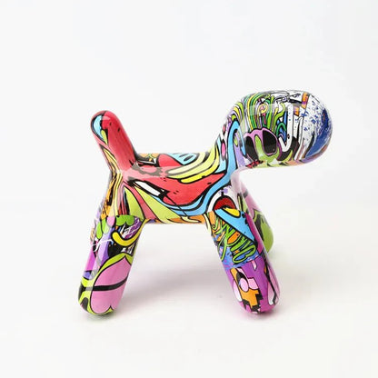 Balloon Pup Graffiti Sculpture