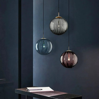 Gusto Round Glass Pendant Light