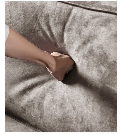 Biscuit Velvet Sofa