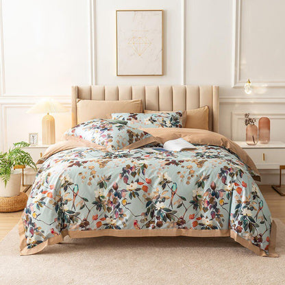 Watercolor Bloom Duvet Cover Set (Egyptian Cotton)