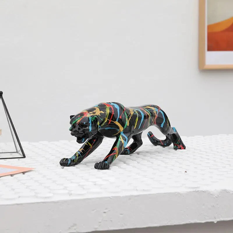 Leopard Graffiti Sculpture