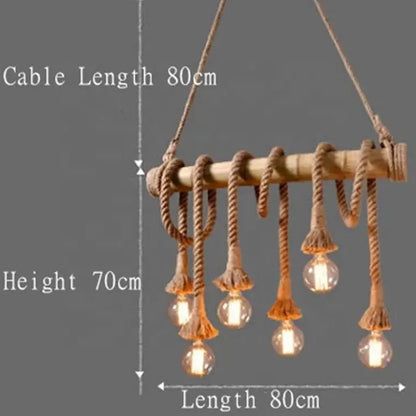 Retro Rope Pendant Light