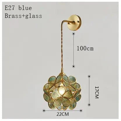 Flora Round Glass Wall Light