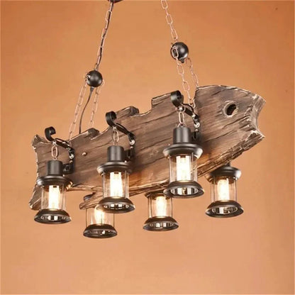 Vintage Fishwood  Chandelier