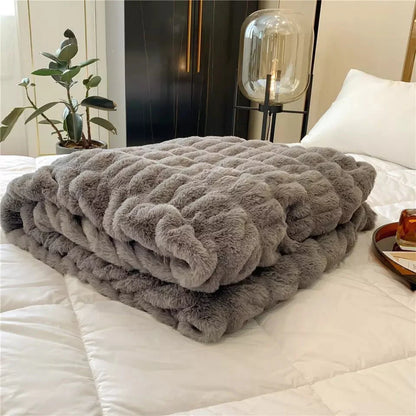 Maurice Faux-Fur Blanket Throw