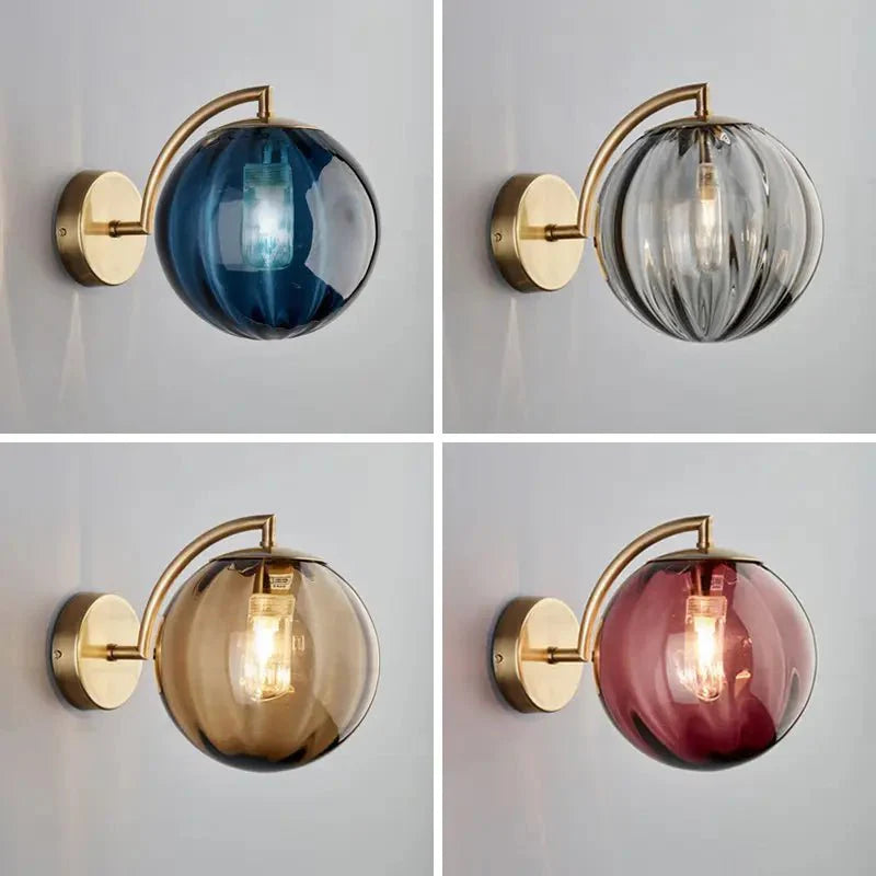 Gusto Round Glass Wall Light