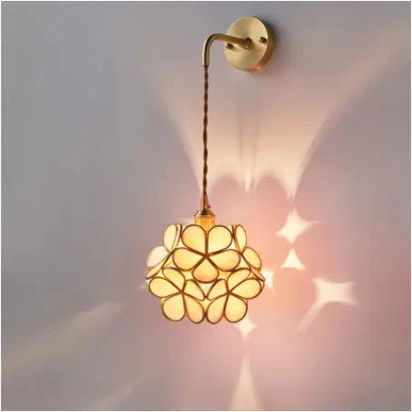 Flora Round Glass Wall Light