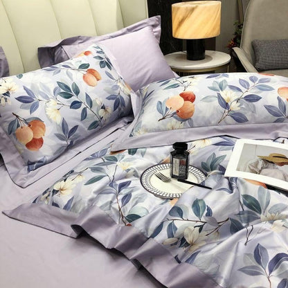 Lavender Bloom Duvet Cover Set (Egyptian Cotton)