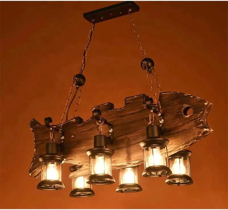 Vintage Fishwood  Chandelier