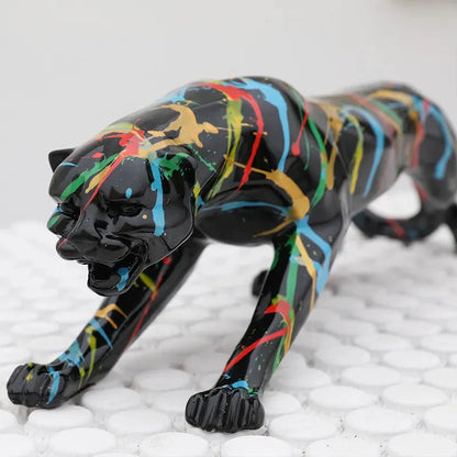 Leopard Graffiti Sculpture