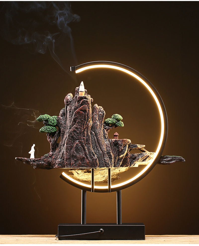 Misty Mountain Incense Burner Lamp